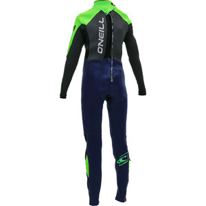 2020 O'Neill Youth Epic 4/3mm Back Zip GBS Wetsuit Navy / Day Glow 4216